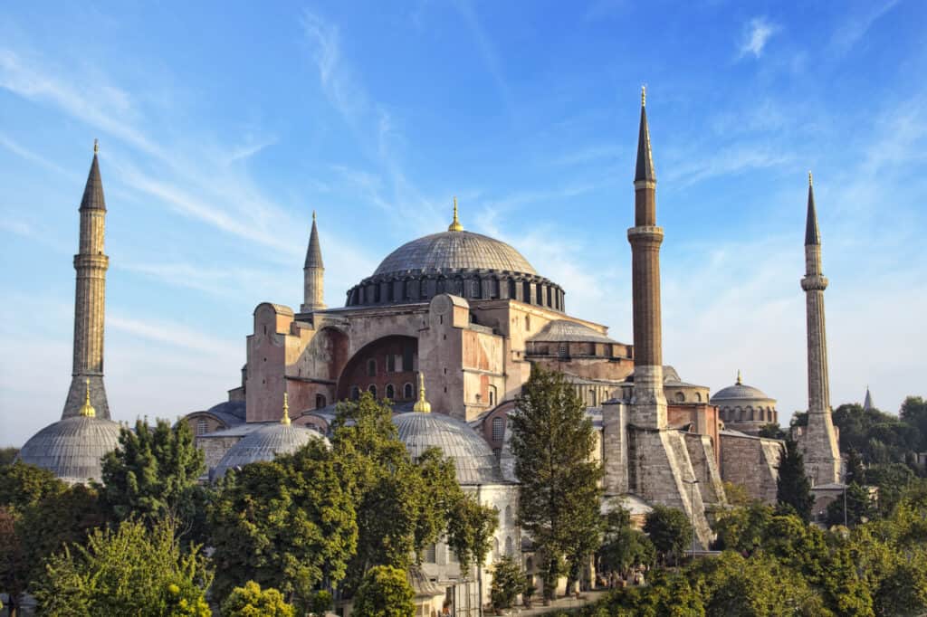 hagia sophia moskeen i istanbul i tyrkiet